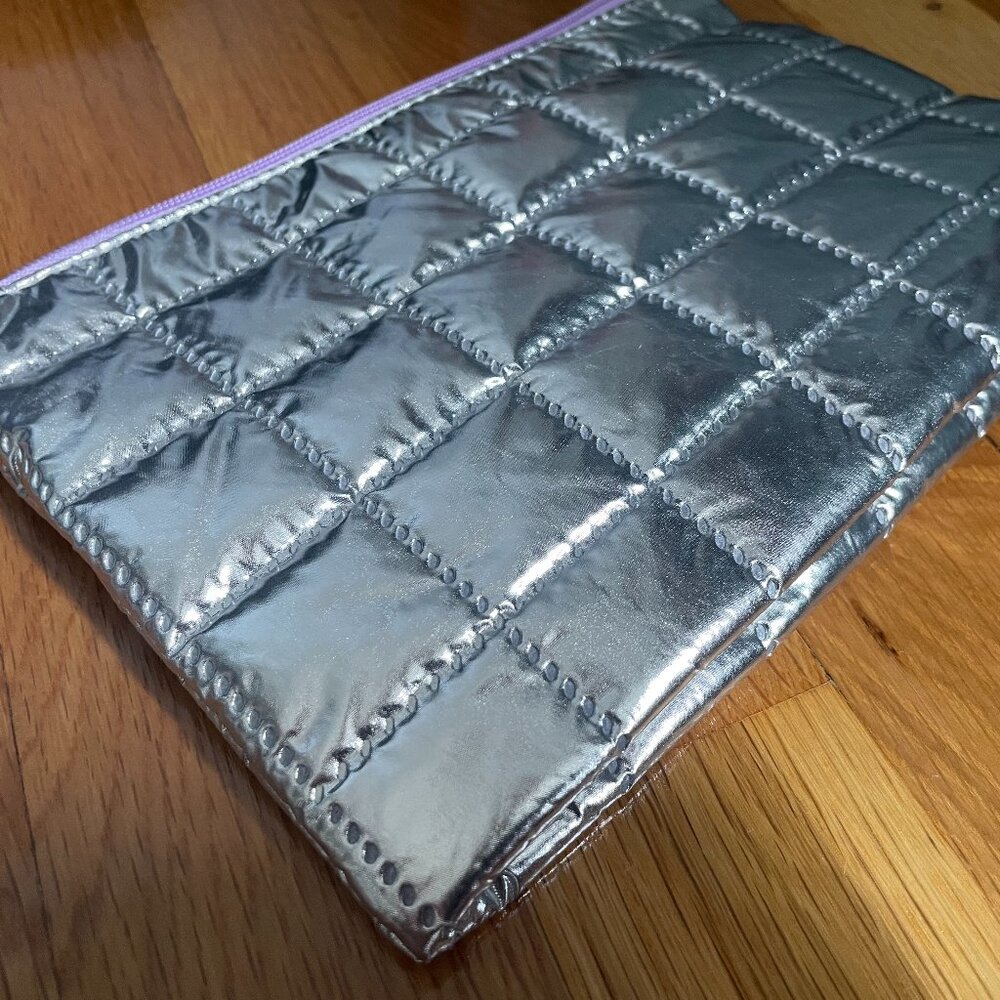 Clinique Metallic Puffer Make-Up Bag